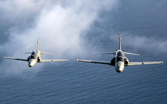 Máy bay phản lực huấn luyện Hawk Mk132 của Ấn Độ. Ảnh: The Defense Post