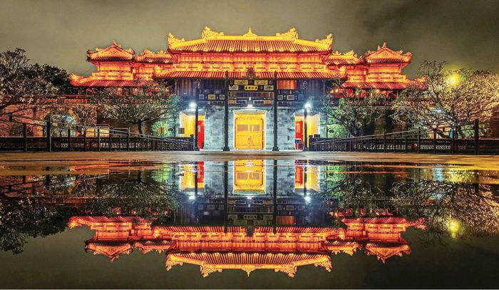Chương trình nghệ thuật “Hoàng cung huyền ảo”. Ảnh: Trung tâm Bảo tồn Di tích Cố đô Huế