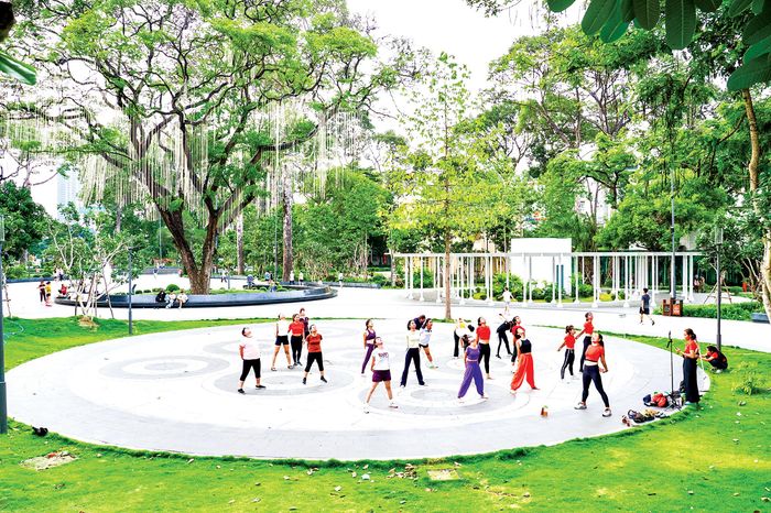  Công viên số 1 Lý Thái Tổ hay còn gọi “Công viên Giọt nước” (phường Vườn Lài, TPHCM) được hồi sinh từ một không gian ít người lui tới 