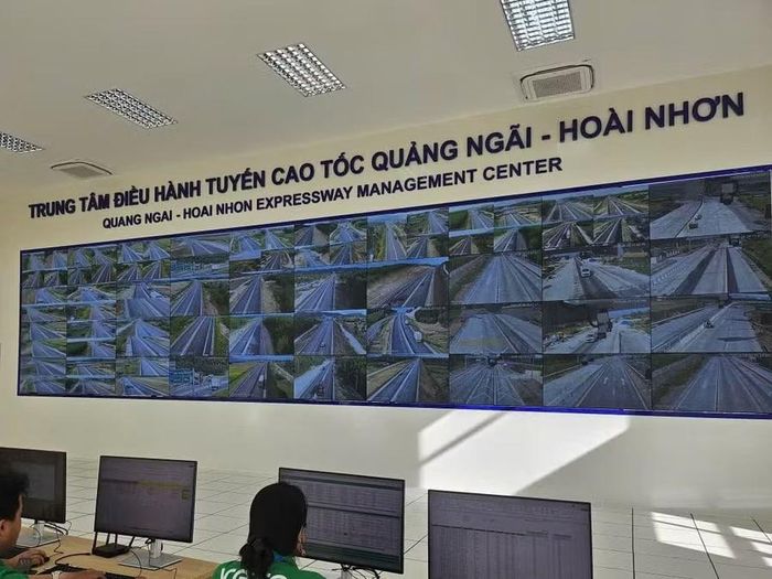 Trung tâm điều hành tuyến cao tốc Quảng Ngãi - Hoài Nhơn.