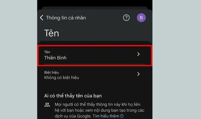 Hướng dẫn đổi tên Gmail trên điện thoại hiệu quả.