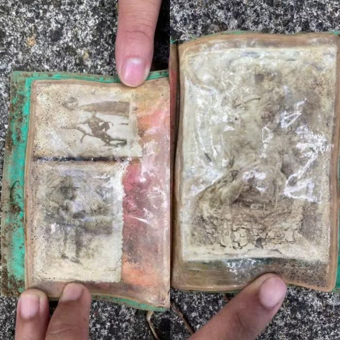 Những hiện vật, album ảnh được tìm thấy trong mộ liệt sĩ chưa biết tên. Ảnh: Bộ CHQS tỉnh Gia Lai