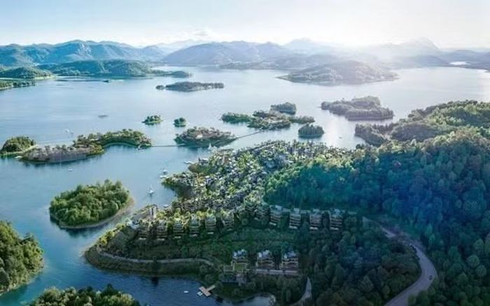 Phối cảnh 3D khu đô thị Nam hồ Núi Cốc