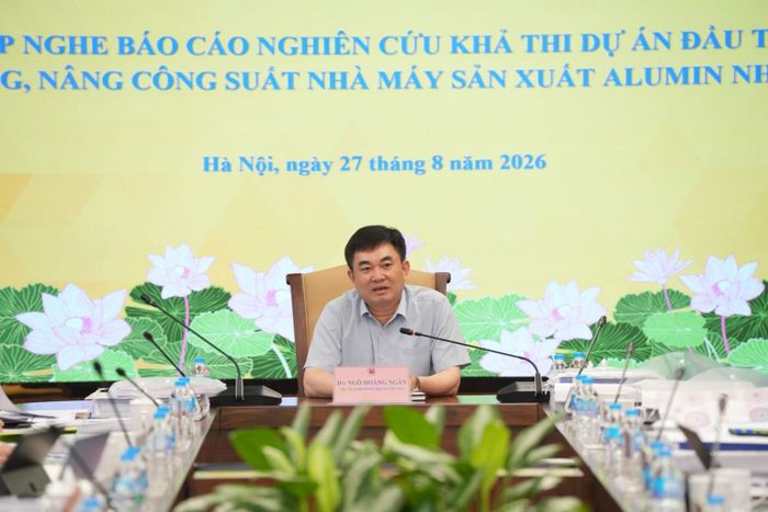 Chủ tịch HĐTV TKV Ngô Hoàng Ngân khẳng định dự án có vai trò quan trọng trong chuỗi giá trị khoáng sản - luyện kim của TKV.