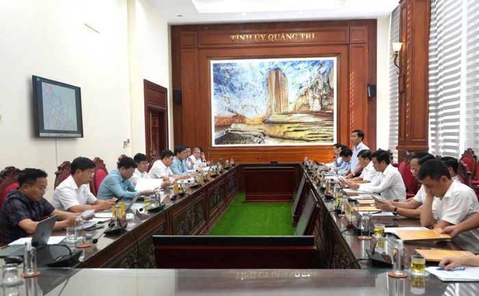 Toàn cảnh chương trình làm việc giữa TKV và Tỉnh ủy Quảng Trị.