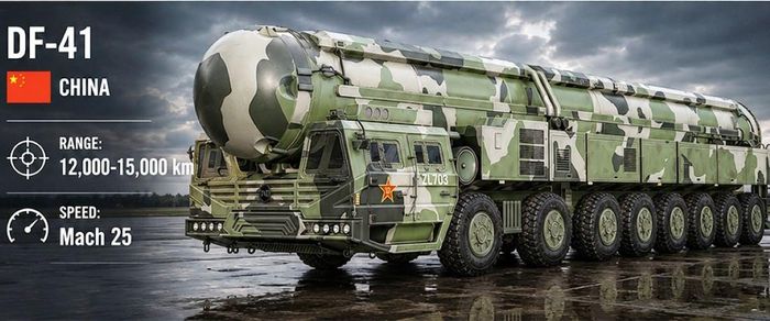 Tên lửa DF-41. Ảnh: MilitaryWorld