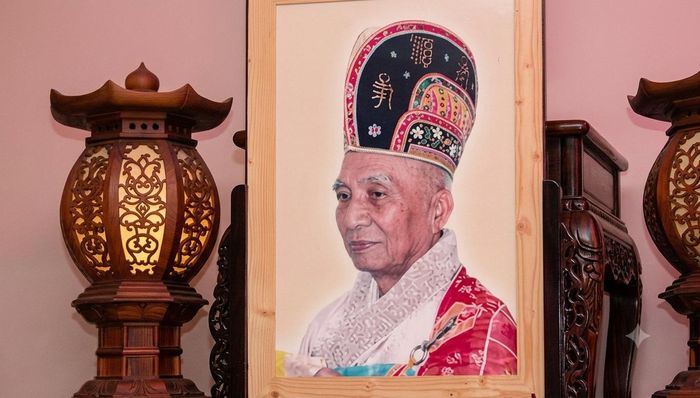 Di ảnh Hòa thượng Thích Viên Hảo thờ tại chùa Thiện Hạnh (nơi Hòa thượng trụ trì từ sau 30/4/1975).