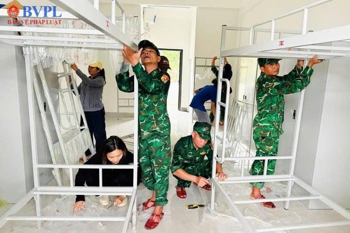 Trường nội trú TH&THCS Bát Mọt chuẩn bị cho năm học mới.