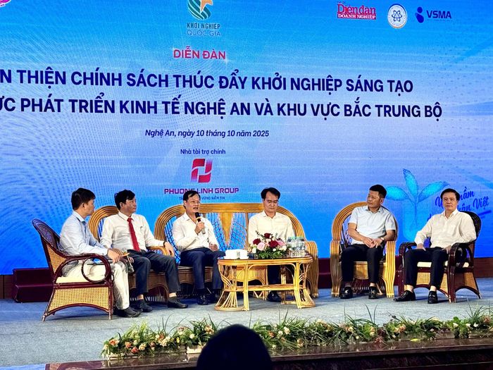 Ông Nguyễn Quý Linh - Giám đốc Sở Khoa học Công nghệ tham gia diễn đàn thúc đẩy khởi nghiệp sáng tạo năm 2025. Ảnh: Nguyễn Hải