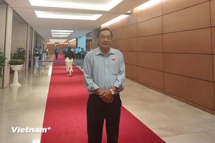 Đại biểu Phạm Văn Hòa (đoàn Đồng Tháp). (Ảnh: Minh Thu/Vietnam+)