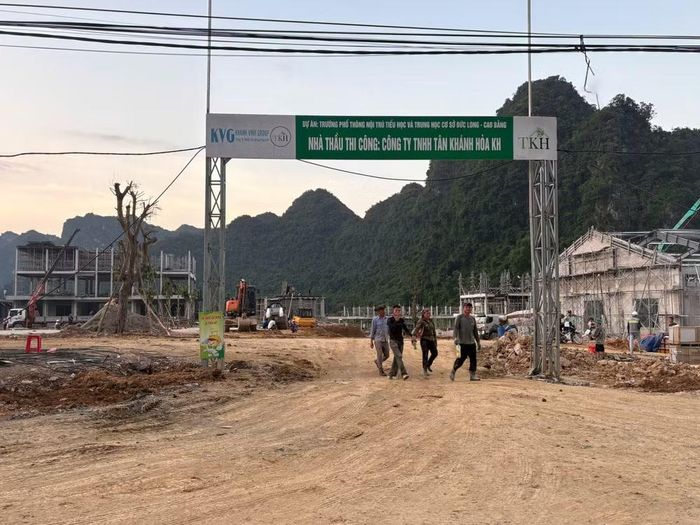 Công trình Trường Phổ thông nội trú Tiểu học và Trung học cơ sở Đức Long, tỉnh Cao Bằng. (Ảnh: Phạm Mai/Vietnam+)