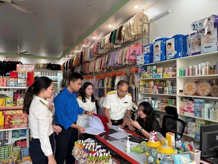 Cán bộ thuế hướng dẫn hộ kinh doanh trong quá trình kê khai thuế. Ảnh minh họa: Dương Hải/BNEWS/TTXVN