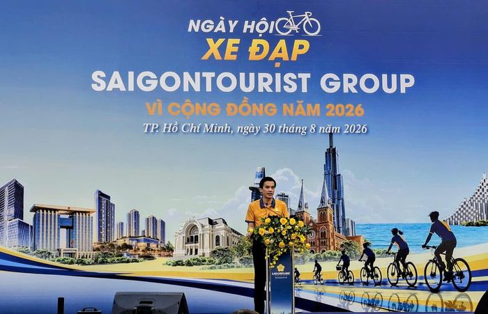 Ông Nguyễn Nam Nhân, Phó Giám đốc Sở Văn hóa và Thể thao TP Hồ Chí Minh phát biểu tại Ngày hội.