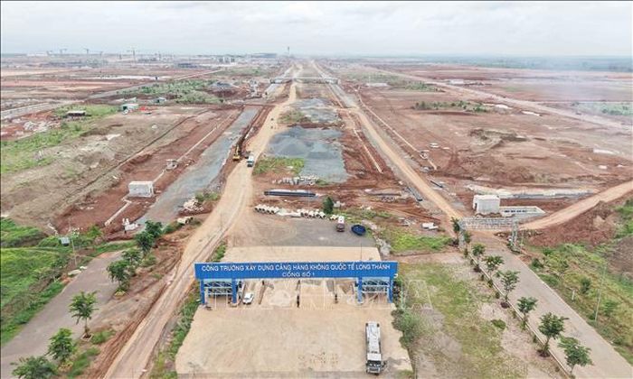 Quang cảnh đại công trường sân bay Long Thành.