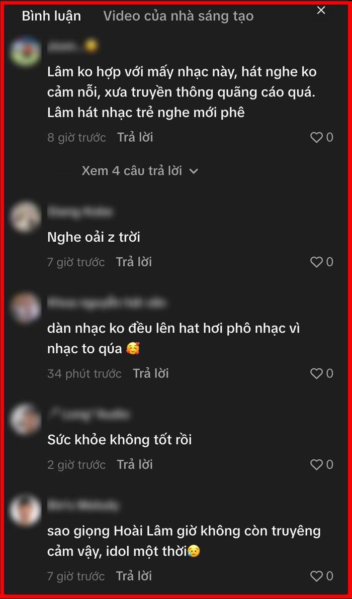 Khán giả không ngừng bàn tán về thể trạng biểu diễn của Hoài Lâm.