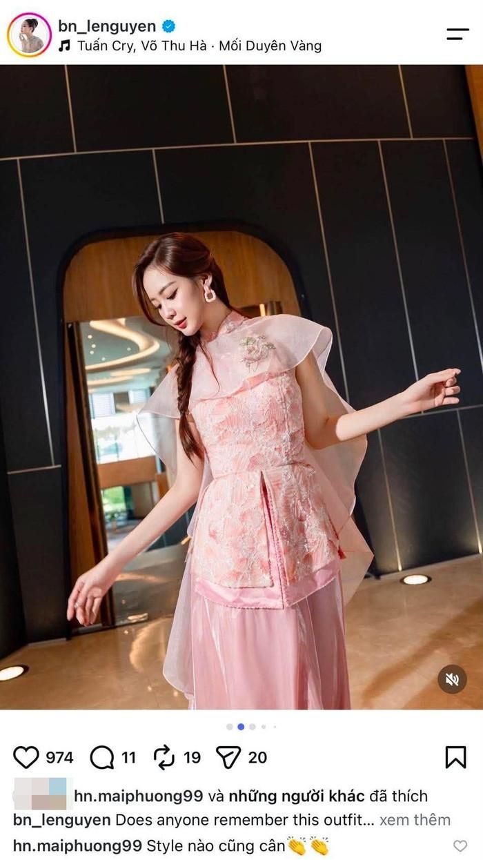 Mai Phương liên tục bày tỏ sự ủng hộ dành cho Bảo Ngọc ở hành trình Miss World.
