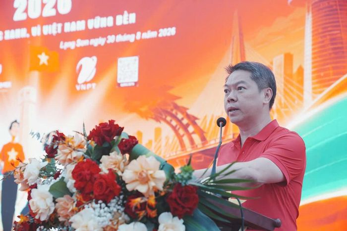 Ông Đoàn Thanh Sơn, Phó Chủ tịch UBND tỉnh Lạng Sơn, phát biểu tại chương trình. Ảnh: ND