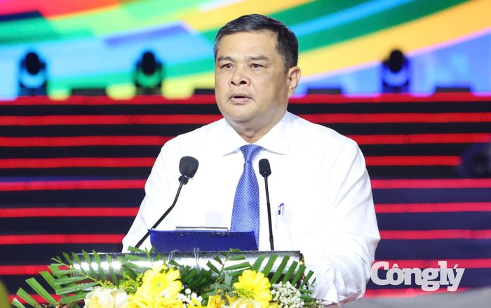 Ông Nguyễn Văn Bảy, Giám đốc Sở Văn hóa, Thể thao và Du lịch TP Cần Thơ, Trưởng BTC Đại hội TDTT lần thứ X phát biểu