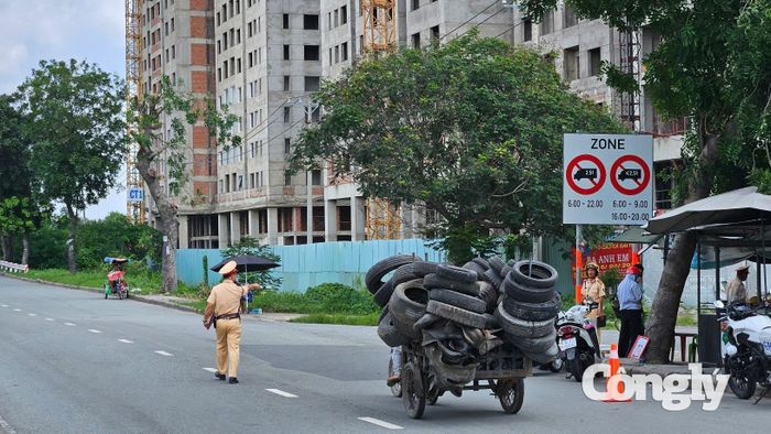 CSGT TP.HCM tăng cường đảm bảo trật tự an toàn giao thông dịp Quốc khánh.