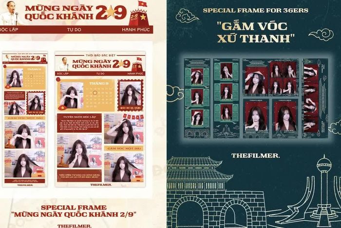 Bộ ảnh mừng Quốc khánh 2/9 do Hà Vy sáng tạo tại The Filmer.