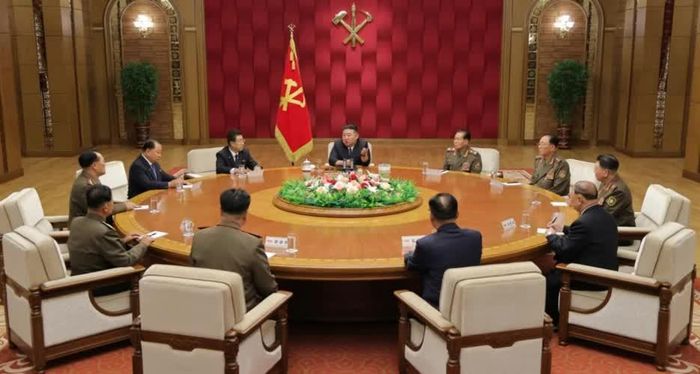 Triều Tiên cải tổ bộ máy lãnh đạo quân sự. Ảnh: Rodong Sinmun.