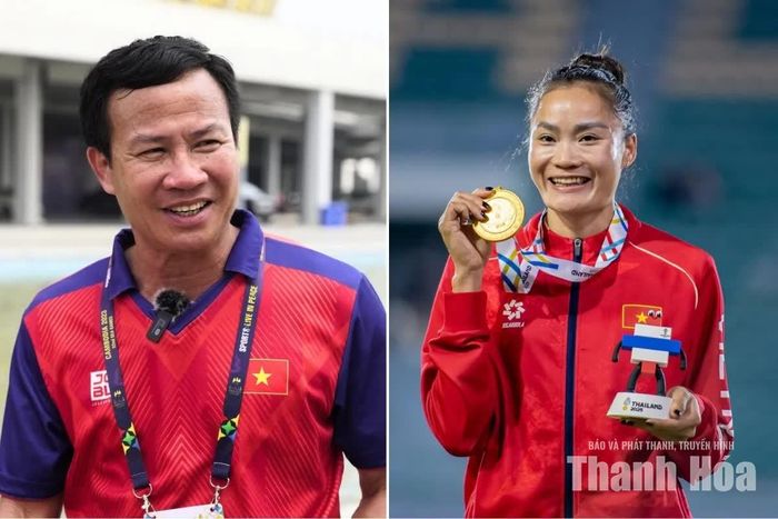 Thầy trò HLV Trần Văn Sỹ (trái) và VĐV Quách Thị Lan (phải) sẽ tham dự ASIAD 20.