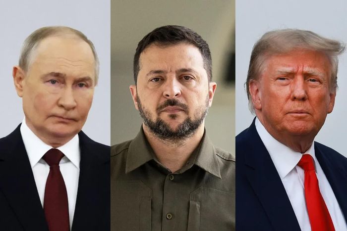 Theo Axios, Giám đốc Cơ quan Tình báo Trung ương Mỹ (CIA) John Ratcliffe đã đề xuất tổ chức cuộc gặp ba bên giữa Tổng thống Mỹ Donald Trump, Tổng thống Nga Vladimir Putin và Tổng thống Ukraine Volodymyr Zelenskyy trong chuyến thăm bí mật tới Moscow hồi đầu tuần. Ảnh: AFP.