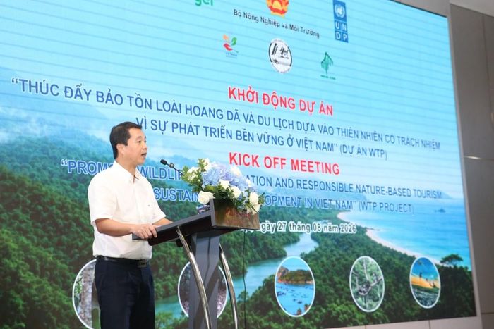 Ông Bùi Chính Nghĩa, Cục trưởng Cục Bảo tồn thiên nhiên và Đa dạng sinh học: Du lịch sinh thái và du lịch dựa vào thiên nhiên được xác định là một cách tiếp cận đột phá, phù hợp nhằm dung hòa bài toán bảo tồn và phát triển. Ảnh: UNDP