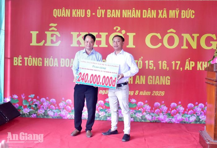 Tiếp nhận nguồn lực từ các tổ chức, cá nhân đóng góp thực hiện công trình.