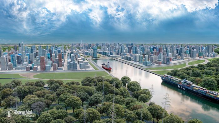 Phối cảnh trung tâm đô thị Sân bay Long Thành. Ảnh: ĐVTV