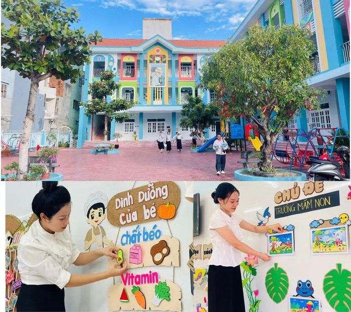  Trường Mầm non Nguyễn Văn Cừ sẵn sàng cho “Ngày hội đến trường của bé”. Ảnh: T.D 