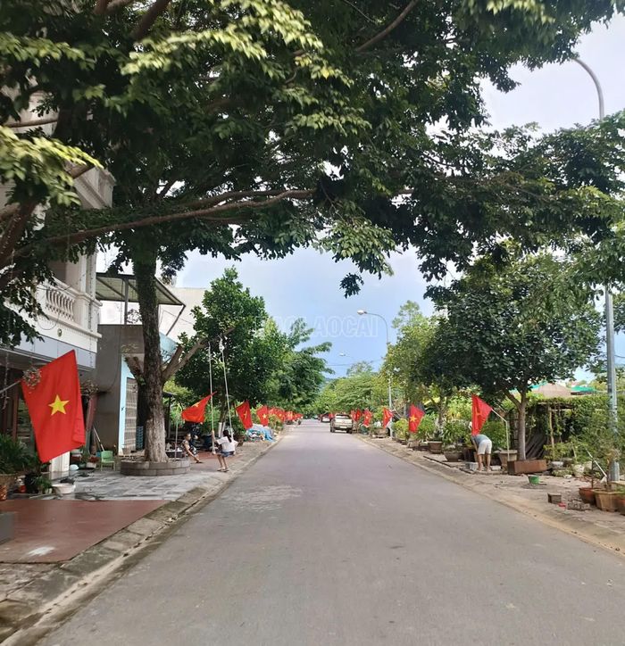  Nhiều tuyến đường rực rỡ màu cờ đỏ sao vàng. 