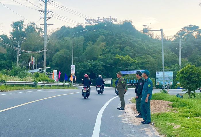 Lực lượng Công an phường đảm bảo ANTT vòng ngoài của hoạt động