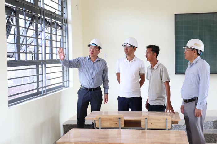 Trường phổ thông nội trú liên cấp Tiểu học - THCS Thuận An đã hoàn thành khoảng 90% khối lượng