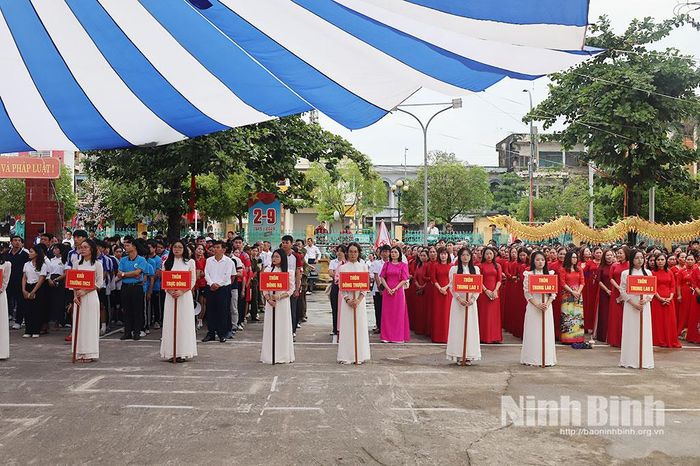 Các đoàn VĐV tham dự Khai mạc Tuần lễ Văn hóa - Thể thao truyền thống xã Cổ Lễ năm 2026.