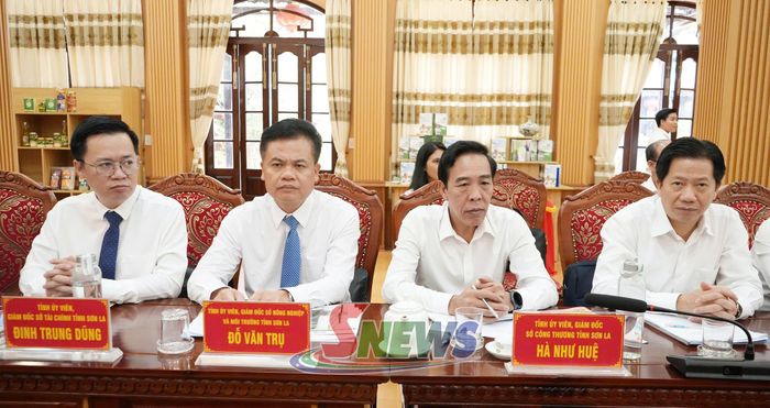Các đại biểu dự tại cuộc làm việc.