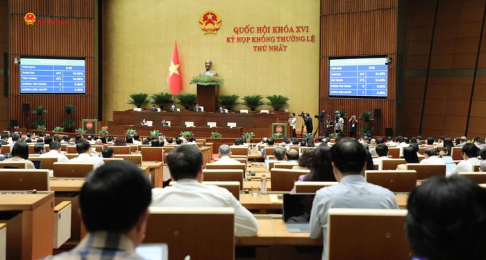 Quốc hội thông qua Luật Phòng, chống phổ biến vũ khí hủy diệt hàng loạt. Ảnh: Lâm Hiển