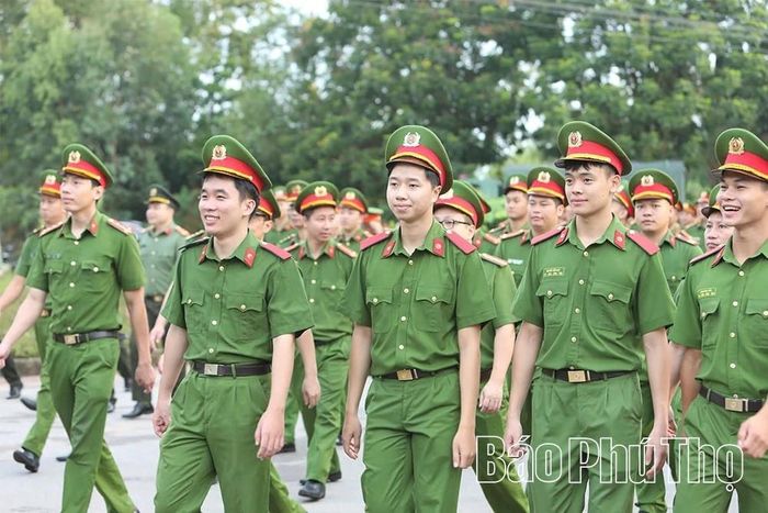 Lực lượng Công an nhân dân tham gia hưởng ứng chương trình.