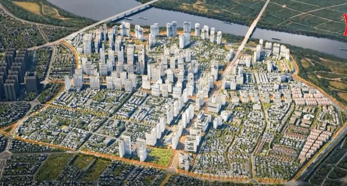 Đề án quy hoạch 447 ha Khu đô thị Sun Group Vĩnh Hưng tại phường Vĩnh Hưng. Ảnh Công ty TNHH Đầu tư Tập đoàn Mặt Trời cấp.