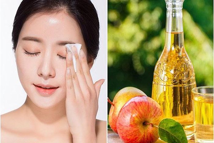 Giấm táo có tác dụng diệt vi khuẩn rất cao như dưỡng da, trị tàn nhang, tẩy nốt ruồi, làm mờ vết nhăn...