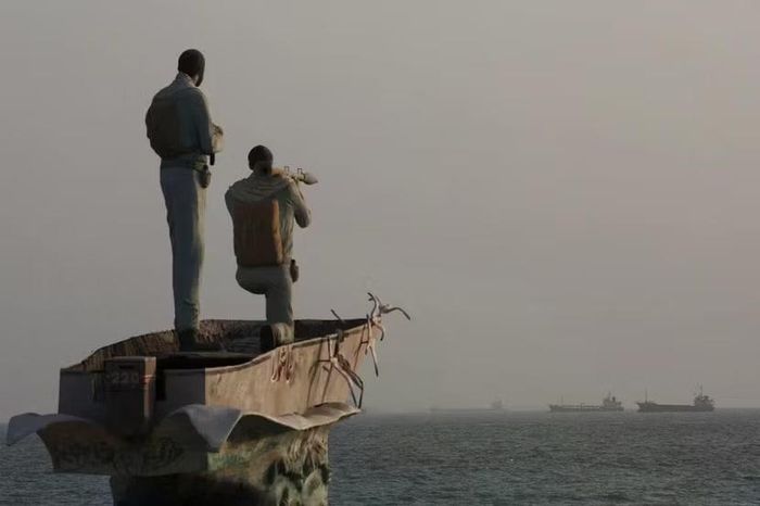 Eo biển Hormuz nhìn từ phía bờ biển Iran