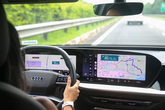  Đảm bảo giữ khoảng cách an toàn với xe trước theo đúng quy định. Ảnh minh họa: Phúc Hậu. 