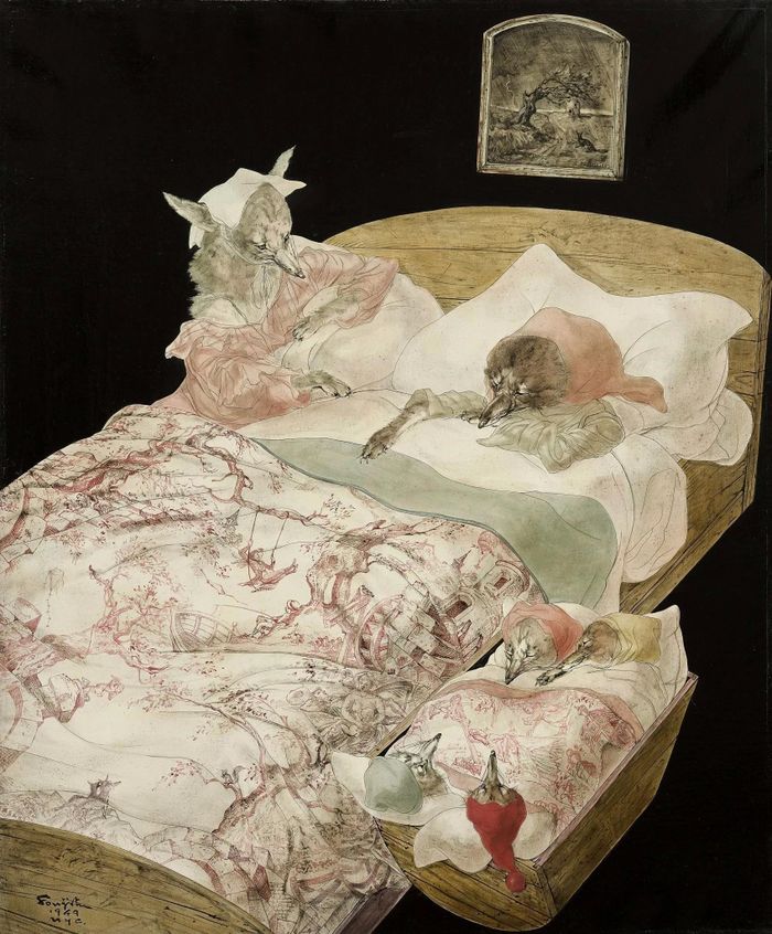  Tác phẩm La rêve (Hommage à La Fontaine) (Giấc mơ (Tri ân La Fontaine))(1949). Ảnh: Sotheby's.