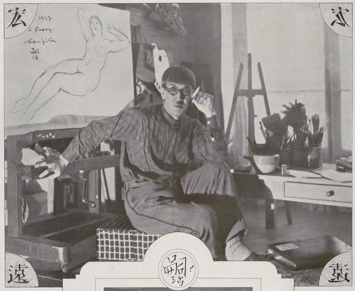  Hoạ sĩ Foujita năm 1927. Ảnh: Sotheby's.