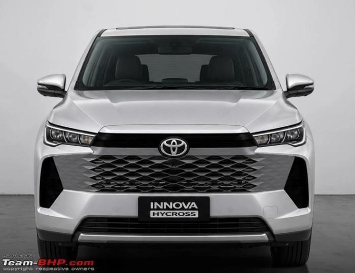 Ảnh render của Toyota Innova Cross facelift dựng từ hình ảnh rò rỉ. Ảnh: Team-BHP.