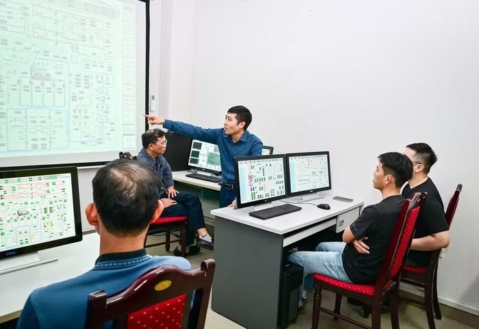 Khóa đào tạo về công nghệ lò phản ứng của Trung tâm đào tạo hạt nhân. (Ảnh: BẢO LONG)