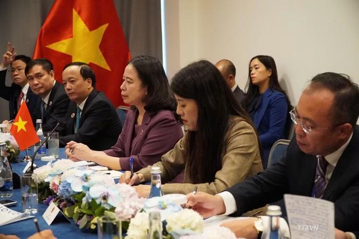 Phó Chủ tịch nước Võ Thị Ánh Xuân tiếp Tổng Thư ký SCO.