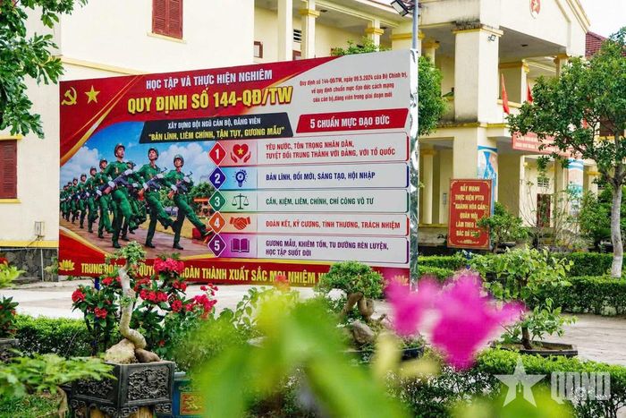 Cảnh quan "sáng - xanh - sạch - đẹp" ở Trung đoàn 996, Bộ CHQS tỉnh Quảng Trị.