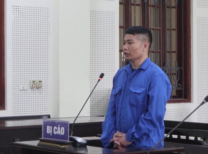 Bị cáo Nguyễn Đình Khánh tại tòa.