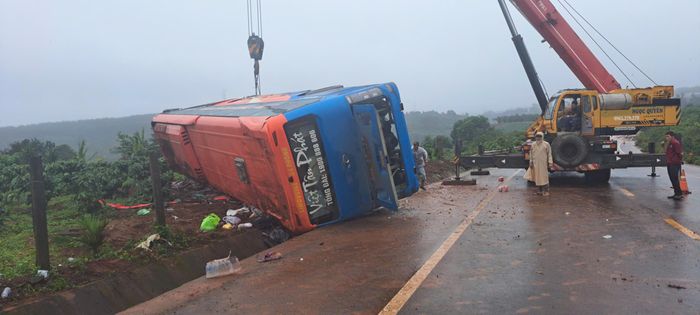 Hiện trường vụ tai nạn.